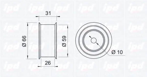 IPD 15-0120 Tensioner pulley, timing belt 150120: Buy near me at 2407.PL in Poland at an Affordable price!