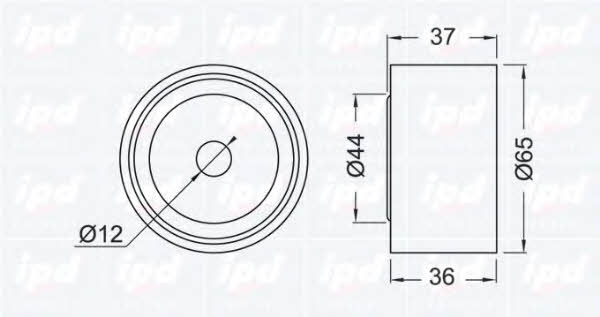 IPD 15-0249 Tensioner pulley, timing belt 150249: Buy near me in Poland at 2407.PL - Good price!