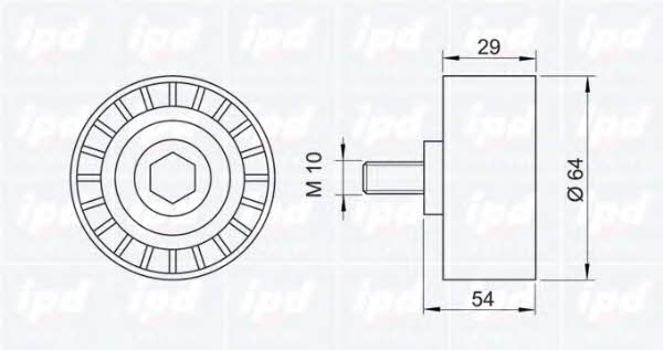 IPD 15-0271 Tensioner pulley, timing belt 150271: Buy near me in Poland at 2407.PL - Good price!