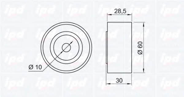 IPD 15-0721 Tensioner pulley, timing belt 150721: Buy near me in Poland at 2407.PL - Good price!