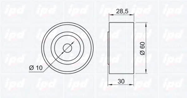 IPD 15-0721 Ролик ремня ГРМ 150721: Отличная цена - Купить в Польше на 2407.PL!
