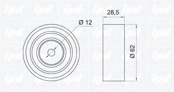 IPD 15-0760 Tensioner pulley, timing belt 150760: Buy near me in Poland at 2407.PL - Good price!