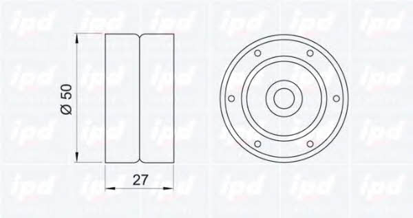 IPD 15-0806 Tensioner pulley, timing belt 150806: Buy near me in Poland at 2407.PL - Good price!