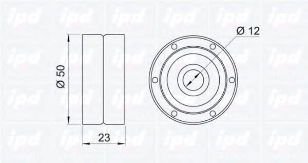 IPD 15-0808 Tensioner pulley, timing belt 150808: Buy near me in Poland at 2407.PL - Good price!