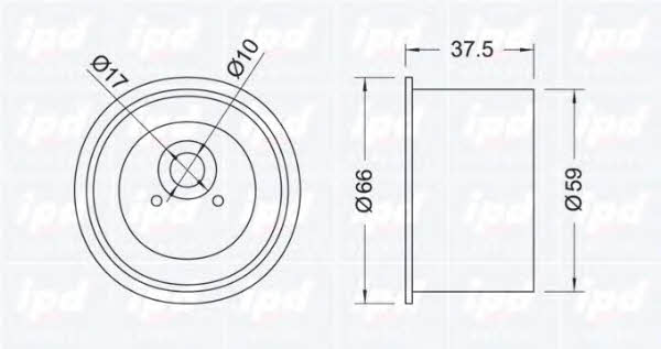 IPD 15-0852 Tensioner pulley, timing belt 150852: Buy near me in Poland at 2407.PL - Good price!