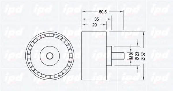 IPD 15-0912 Tensioner pulley, timing belt 150912: Buy near me in Poland at 2407.PL - Good price!