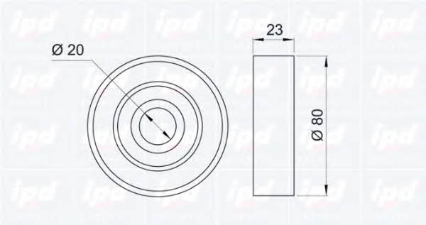 IPD 15-0937 Ролик натяжной ремня поликлинового (приводного) 150937: Отличная цена - Купить в Польше на 2407.PL!