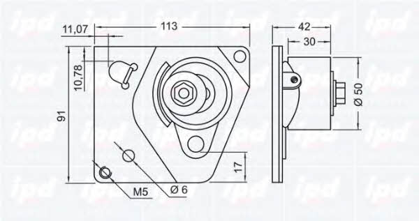 IPD 15-3179 Tensioner pulley, timing belt 153179: Buy near me in Poland at 2407.PL - Good price!