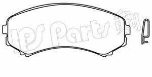 Ips parts IBD-1509 Brake Pad Set, disc brake IBD1509: Buy near me in Poland at 2407.PL - Good price!
