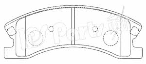 Ips parts IBD-1091 Тормозные колодки дисковые, комплект IBD1091: Отличная цена - Купить в Польше на 2407.PL!