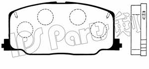 Ips parts IBD-1237 Brake Pad Set, disc brake IBD1237: Buy near me in Poland at 2407.PL - Good price!