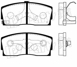 Ips parts IBD-1606 Brake Pad Set, disc brake IBD1606: Buy near me in Poland at 2407.PL - Good price!