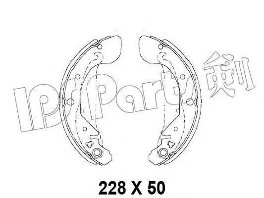 Ips parts IBL-4W02 Disc brake pad set IBL4W02: Buy near me in Poland at 2407.PL - Good price!