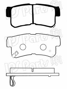 Ips parts IBR-1H04 Brake Pad Set, disc brake IBR1H04: Buy near me in Poland at 2407.PL - Good price!