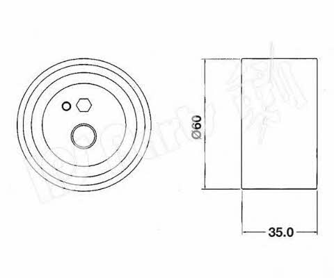 Ips parts ITB-6112 Tensioner pulley, timing belt ITB6112: Buy near me in Poland at 2407.PL - Good price!