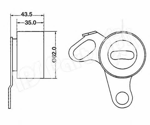 Ips parts ITB-6202 Tensioner pulley, timing belt ITB6202: Buy near me at 2407.PL in Poland at an Affordable price!