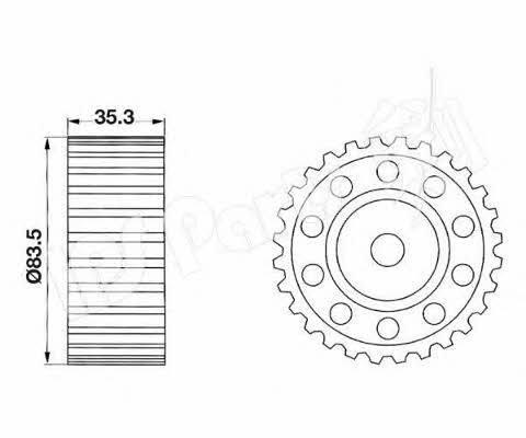 Ips parts ITB-6203 Tensioner pulley, timing belt ITB6203: Buy near me at 2407.PL in Poland at an Affordable price!