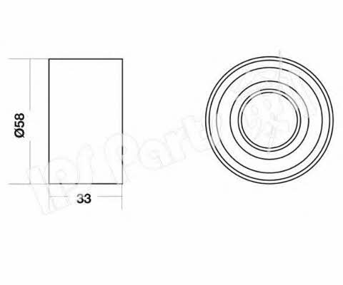 Ips parts ITB-6337 Tensioner pulley, timing belt ITB6337: Buy near me in Poland at 2407.PL - Good price!