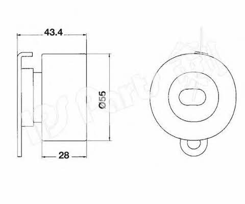 Ips parts ITB-6401 Tensioner pulley, timing belt ITB6401: Buy near me in Poland at 2407.PL - Good price!