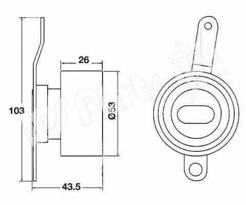 Ips parts ITB-6414 Tensioner pulley, timing belt ITB6414: Buy near me in Poland at 2407.PL - Good price!