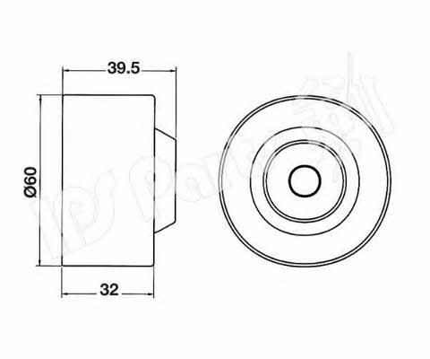 Ips parts ITB-6513 Tensioner pulley, timing belt ITB6513: Buy near me in Poland at 2407.PL - Good price!