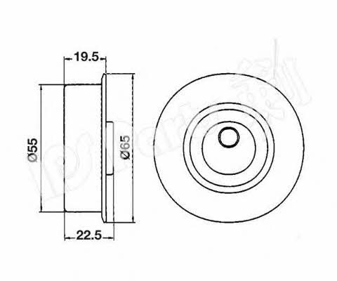 Ips parts ITB-6514 Tensioner pulley, timing belt ITB6514: Buy near me in Poland at 2407.PL - Good price!
