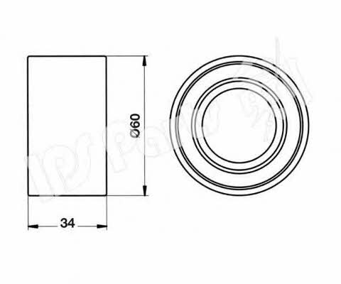 Ips parts ITB-6709 Tensioner pulley, timing belt ITB6709: Buy near me in Poland at 2407.PL - Good price!