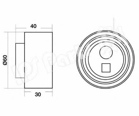Ips parts ITB-6817 Tensioner pulley, timing belt ITB6817: Buy near me in Poland at 2407.PL - Good price!