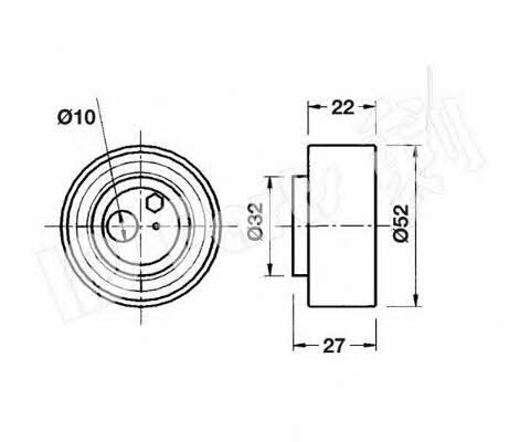 Ips parts ITB-6900 Ролик ремня ГРМ ITB6900: Отличная цена - Купить в Польше на 2407.PL!