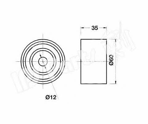 Ips parts ITB-6905 Ролик ремня ГРМ ITB6905: Отличная цена - Купить в Польше на 2407.PL!