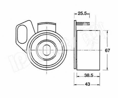 Ips parts ITB-6907 Tensioner pulley, timing belt ITB6907: Buy near me in Poland at 2407.PL - Good price!