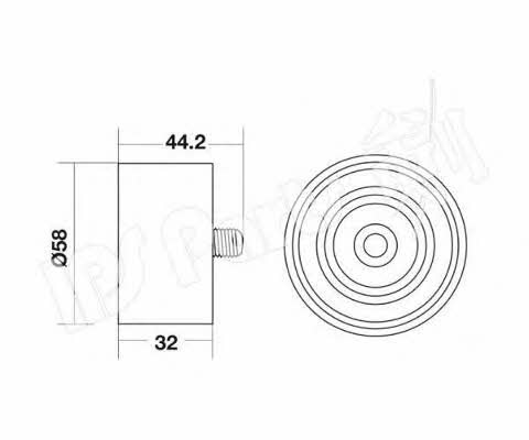 Ips parts ITB-6H23 Tensioner pulley, timing belt ITB6H23: Buy near me in Poland at 2407.PL - Good price!