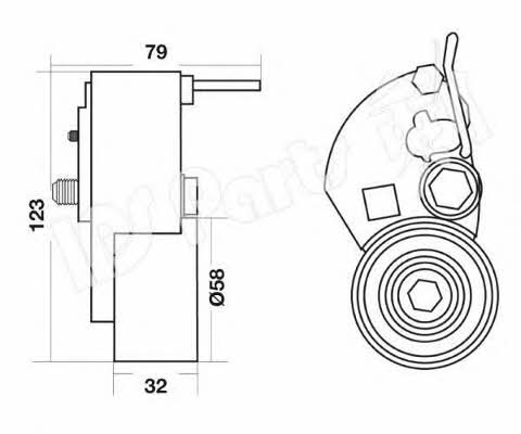 Ips parts ITB-6H24 Tensioner pulley, timing belt ITB6H24: Buy near me in Poland at 2407.PL - Good price!