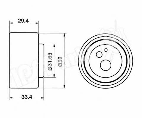 Ips parts ITB-6K29 Tensioner pulley, timing belt ITB6K29: Buy near me in Poland at 2407.PL - Good price!