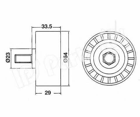 Ips parts ITB-6W01 Tensioner pulley, timing belt ITB6W01: Buy near me in Poland at 2407.PL - Good price!