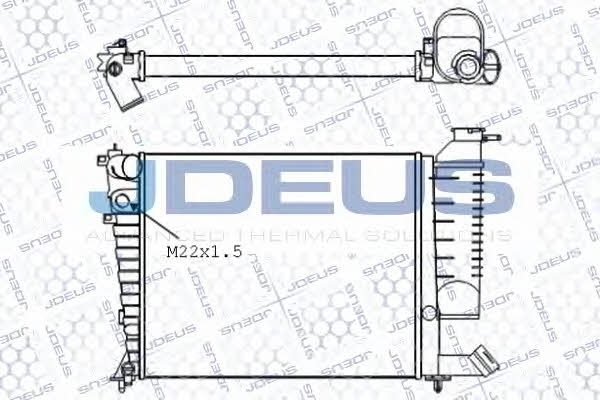 J. Deus 007M22 Радиатор охлаждения двигателя 007M22: Отличная цена - Купить в Польше на 2407.PL!