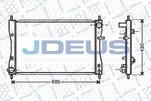 J. Deus 018M39 Radiator, engine cooling 018M39: Buy near me in Poland at 2407.PL - Good price!
