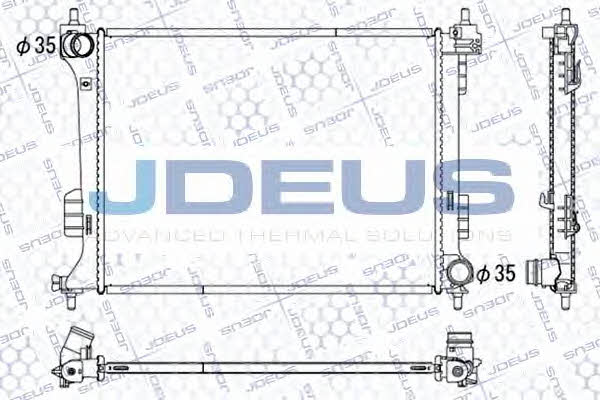 J. Deus 054M37 Radiator, engine cooling 054M37: Buy near me in Poland at 2407.PL - Good price!