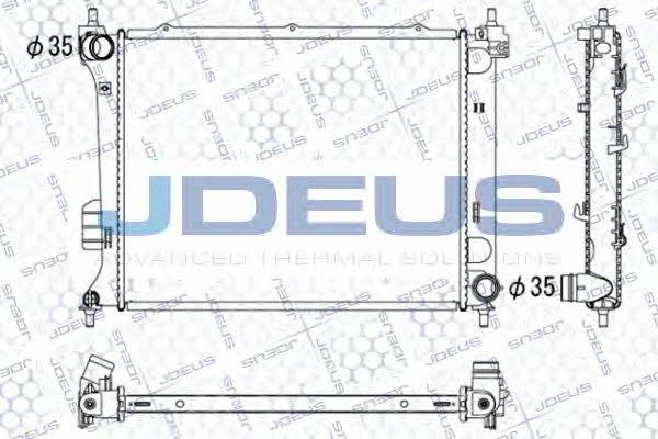 J. Deus 054M41 Radiator, engine cooling 054M41: Buy near me in Poland at 2407.PL - Good price!