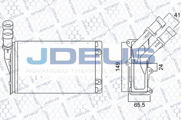 J. Deus 207M12 Heat exchanger, interior heating 207M12: Buy near me in Poland at 2407.PL - Good price!