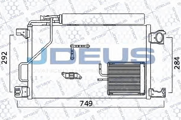 J. Deus 717M44 Радіатор кондиціонера (Конденсатор) 717M44: Купити у Польщі - Добра ціна на 2407.PL!