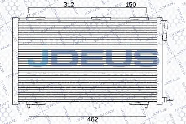 J. Deus 721M50 Радиатор кондиционера (Конденсатор) 721M50: Отличная цена - Купить в Польше на 2407.PL!