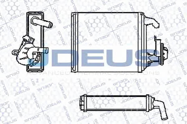 J. Deus RA2110590 Heat exchanger, interior heating RA2110590: Buy near me in Poland at 2407.PL - Good price!