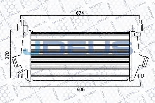 J. Deus 820M75A Intercooler, charger 820M75A: Buy near me in Poland at 2407.PL - Good price!