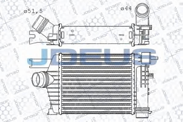 J. Deus 823M95A Intercooler, charger 823M95A: Buy near me in Poland at 2407.PL - Good price!