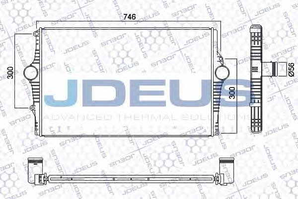 J. Deus 831M54A Intercooler, charger 831M54A: Buy near me in Poland at 2407.PL - Good price!