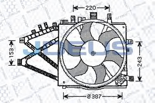 J. Deus EV200720 Hub, engine cooling fan wheel EV200720: Buy near me in Poland at 2407.PL - Good price!