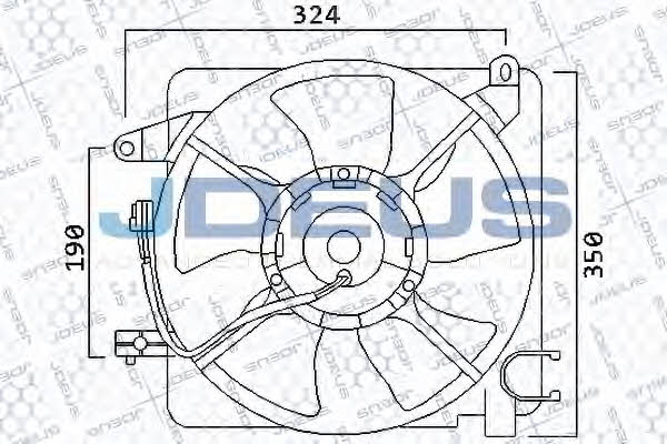 J. Deus EV56M110 Вентилятор радиатора охлаждения EV56M110: Отличная цена - Купить в Польше на 2407.PL!