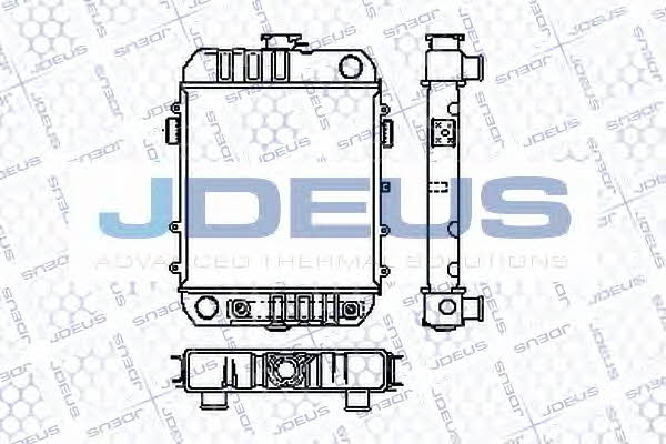 J. Deus RA0200280 Радіатор охолодження двигуна RA0200280: Приваблива ціна - Купити у Польщі на 2407.PL!
