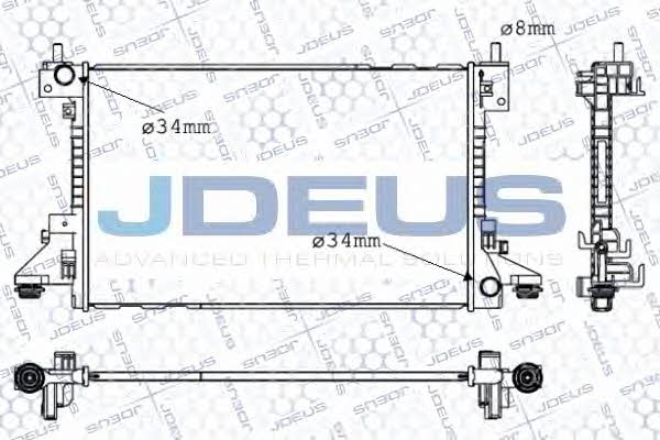 J. Deus 020M80 Radiator, engine cooling 020M80: Buy near me at 2407.PL in Poland at an Affordable price!